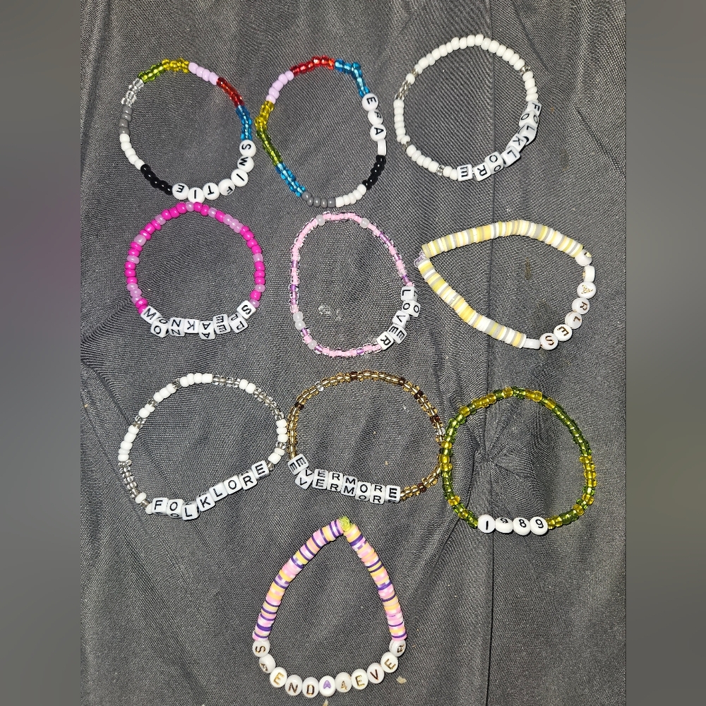 Tayor Swift Friendship Bracelts Bundle Of 10